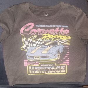 GAP Brown Graphic Crop Top